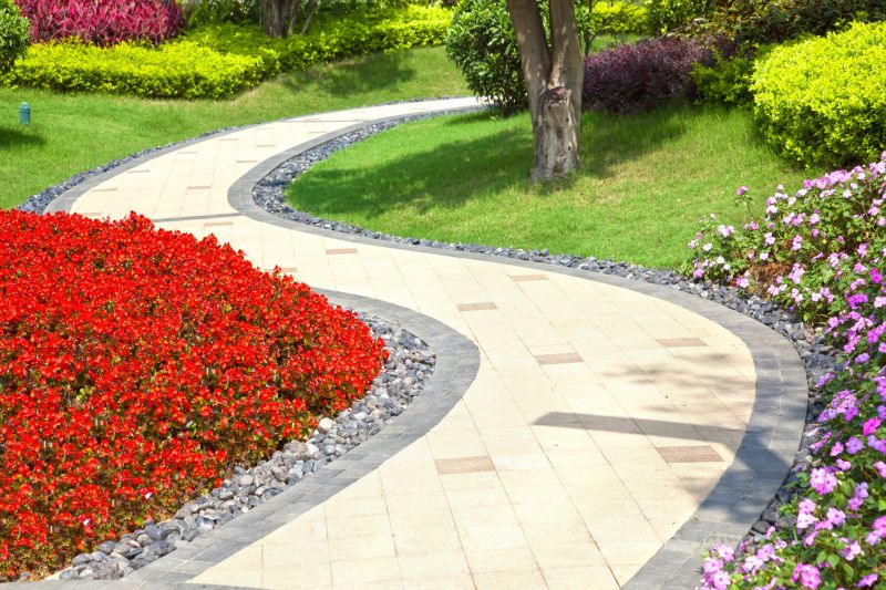 Completed Garden Path with Curves